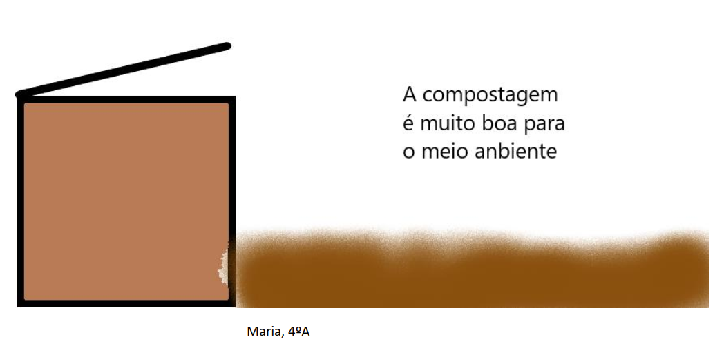 textos ilustrados sobre compostagem